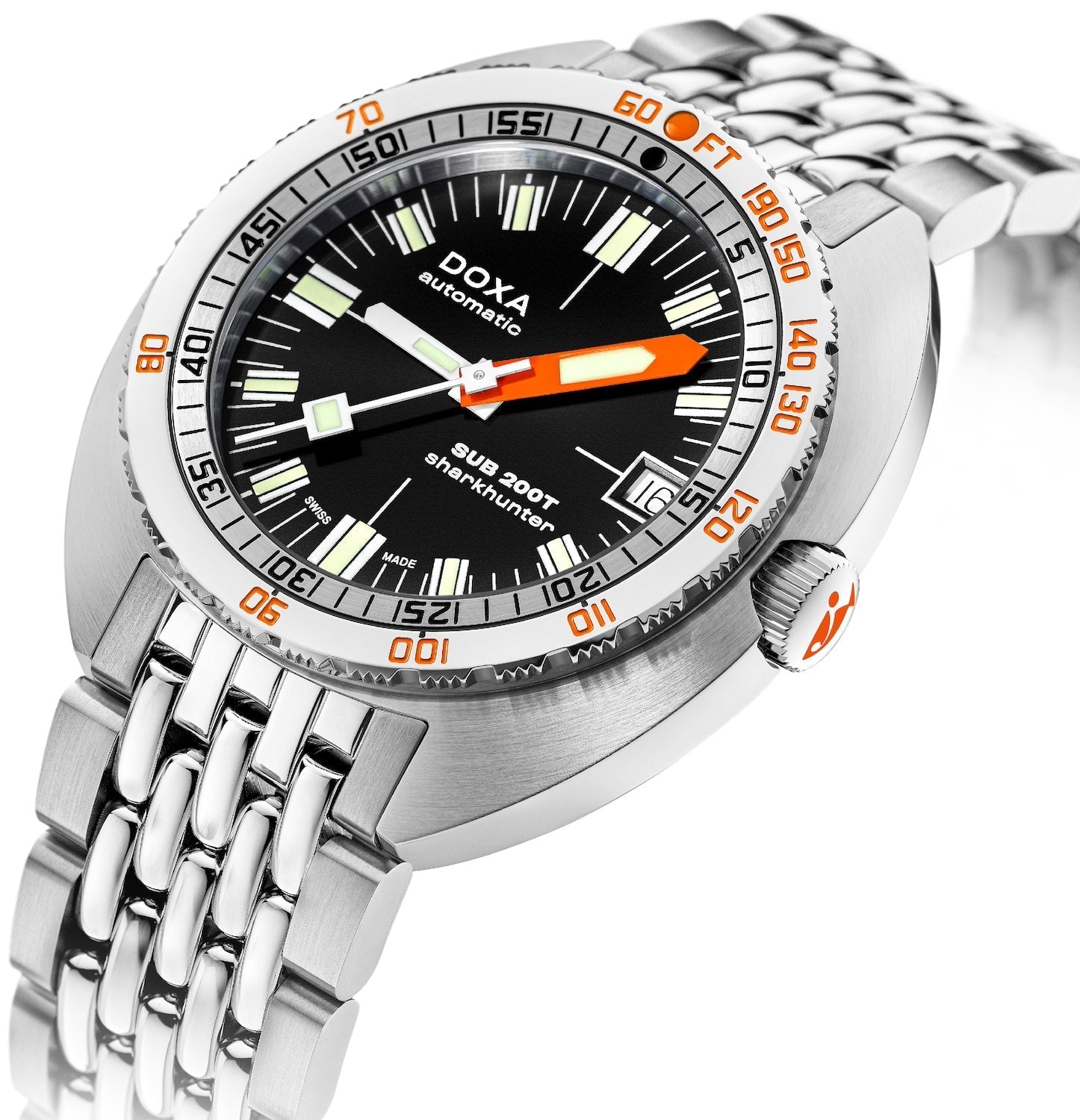 Doxa SUB 200T Sharkhunter Iconic Bracelet Watch 804.10.101.10 Image 2