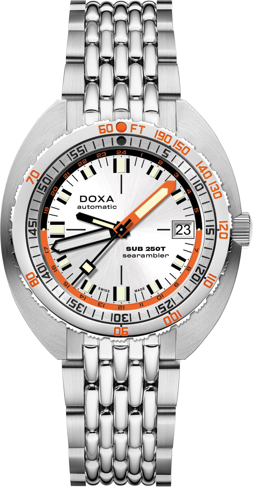 Doxa SUB 250T GMT Searambler Bracelet Watch 855.10.021.10 Image 1
