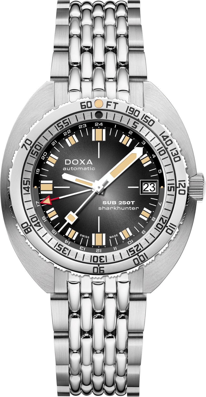 Doxa SUB 250T GMT Sharkhunter Vintage Bracelet Watch 855.10.101V.10 Image 1