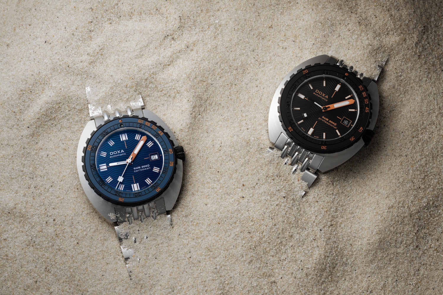 Doxa SUB 300 Beta Ceramic Steel Caribbean Bracelet Watch 830.10.201.10 Image 6