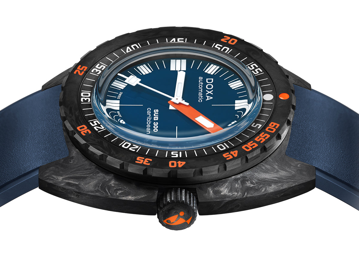 Doxa SUB 300 Carbon COSC Caribbean Rubber Watch 822.70.201.32 Image 2