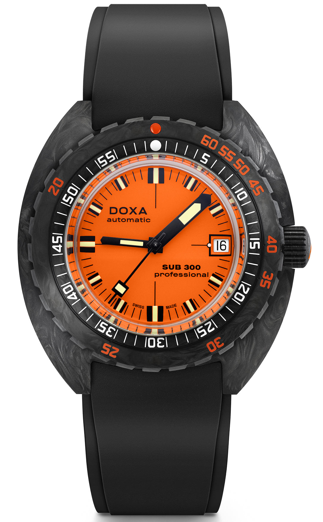 Doxa SUB 300 Carbon COSC Professional Rubber Watch 822.70.351.20 Image 1
