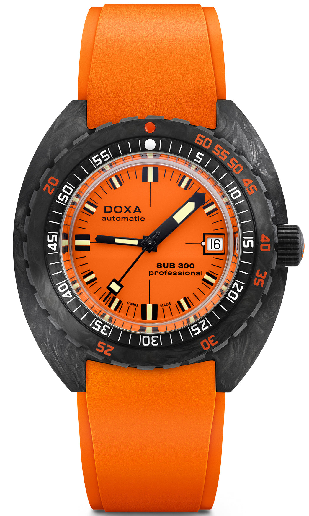 Doxa SUB 300 Carbon COSC Professional Rubber Watch 822.70.351.21 Image 1