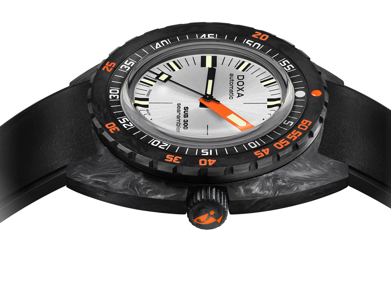 Doxa SUB 300 Carbon COSC Searambler Rubber Watch 822.70.021.20 Image 2