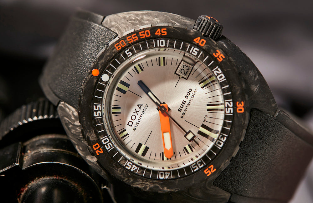 Doxa SUB 300 Carbon COSC Searambler Rubber Watch 822.70.021.20 Image 4