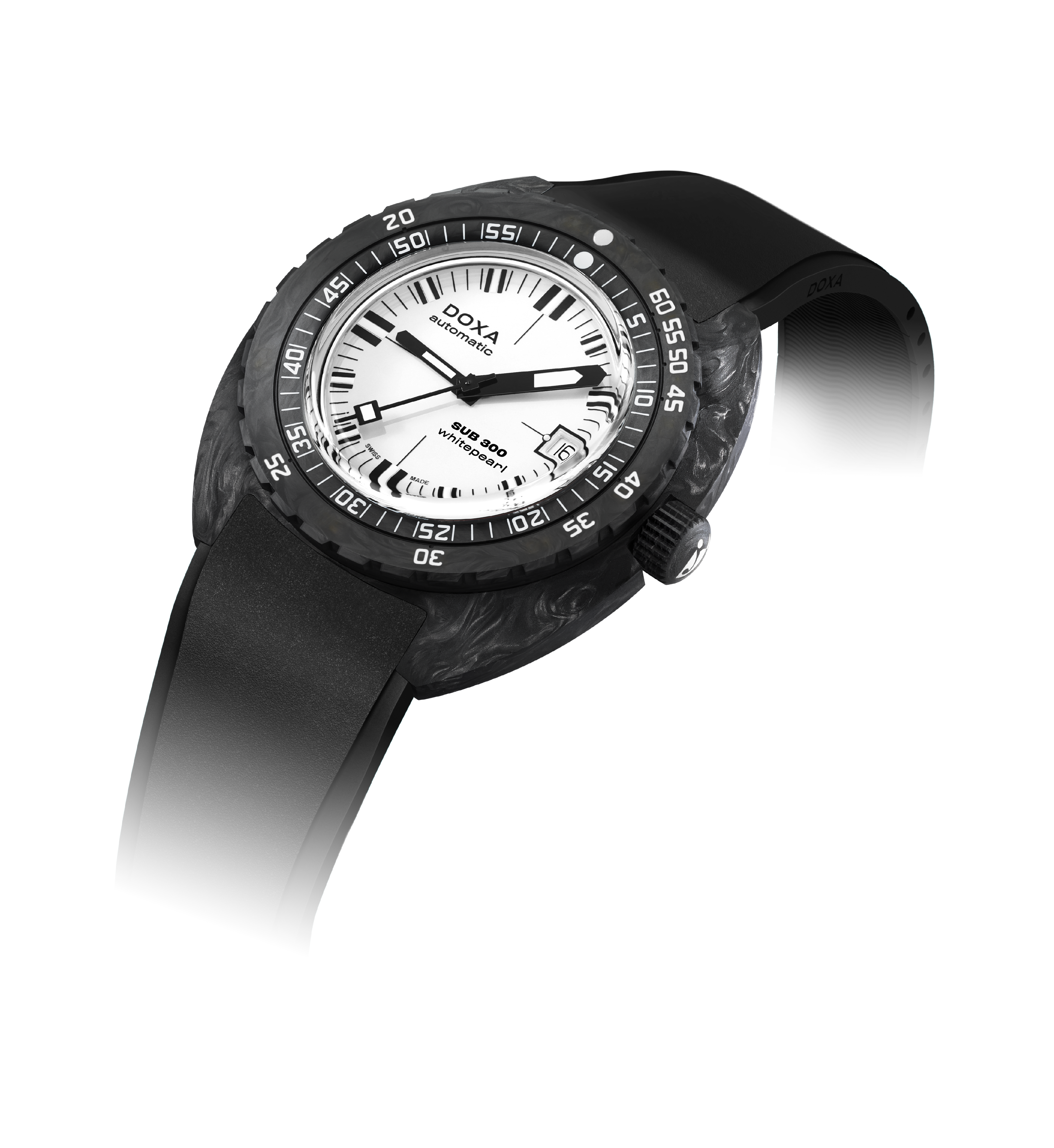 Doxa Sub 300 Carbon Whitepearl Watch 822.70.011.20 Image 4
