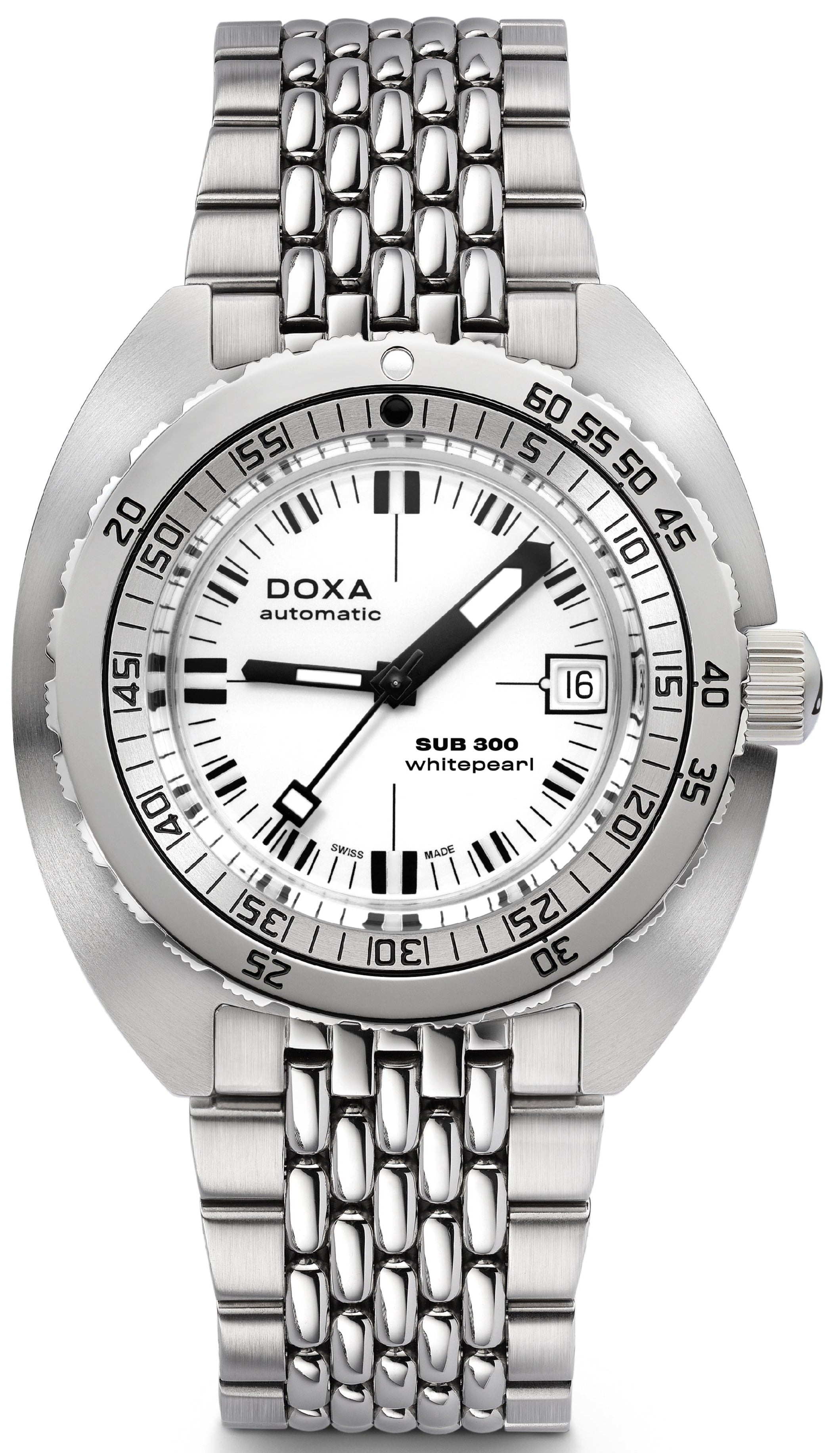 Doxa SUB 300 Whitepearl Bracelet Watch 821.10.011.10 Image 1