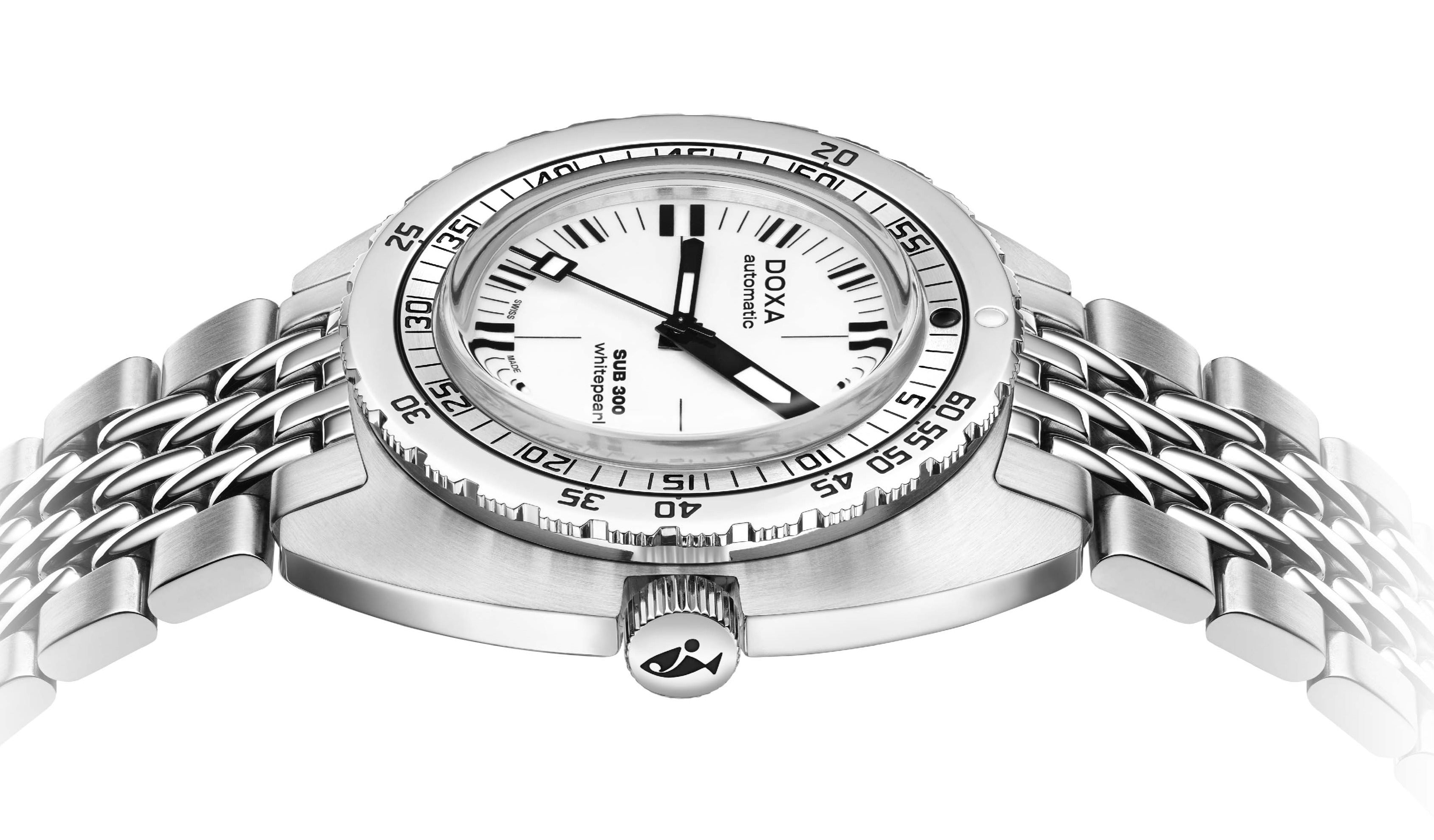 Doxa SUB 300 Whitepearl Bracelet Watch 821.10.011.10 Image 3