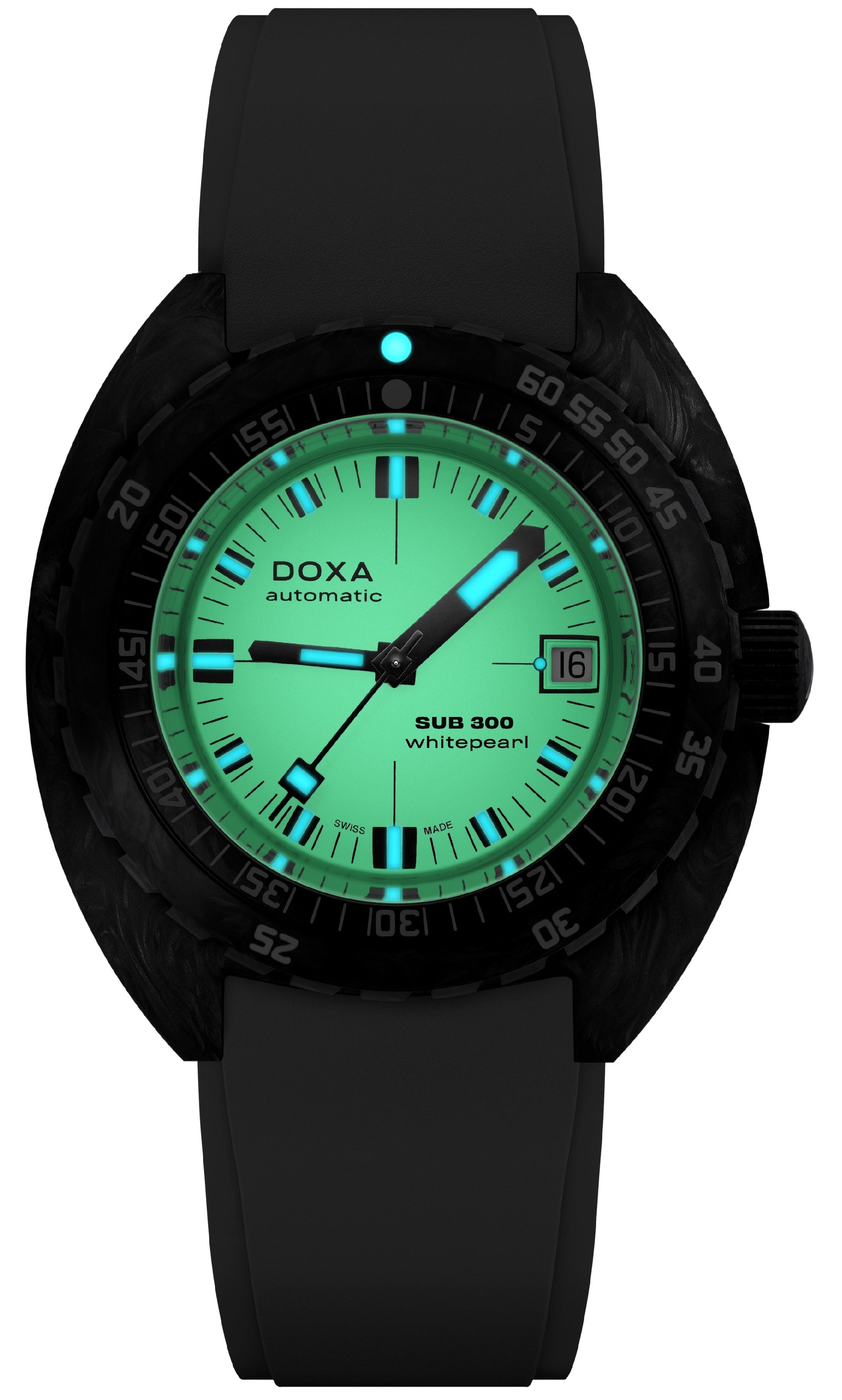 Doxa SUB 300 Whitepearl Carbon Watch 822.70.011.23 Image 2