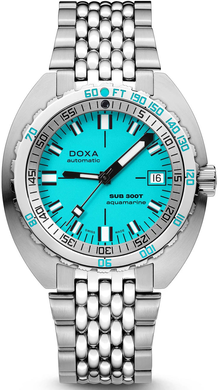 Doxa Sub 300T Aquamarine Bracelet Watch 840.10.241.10 Image 1