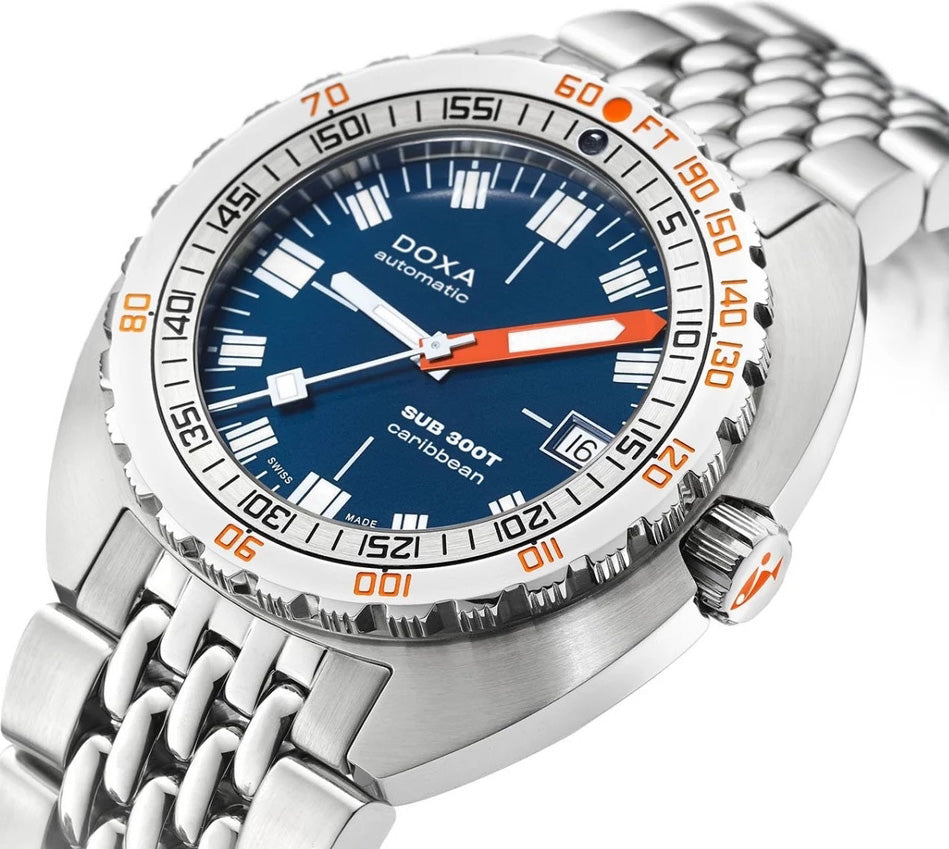 Doxa SUB 300T Caribbean Bracelet Watch 840.10.201.10 Image 2