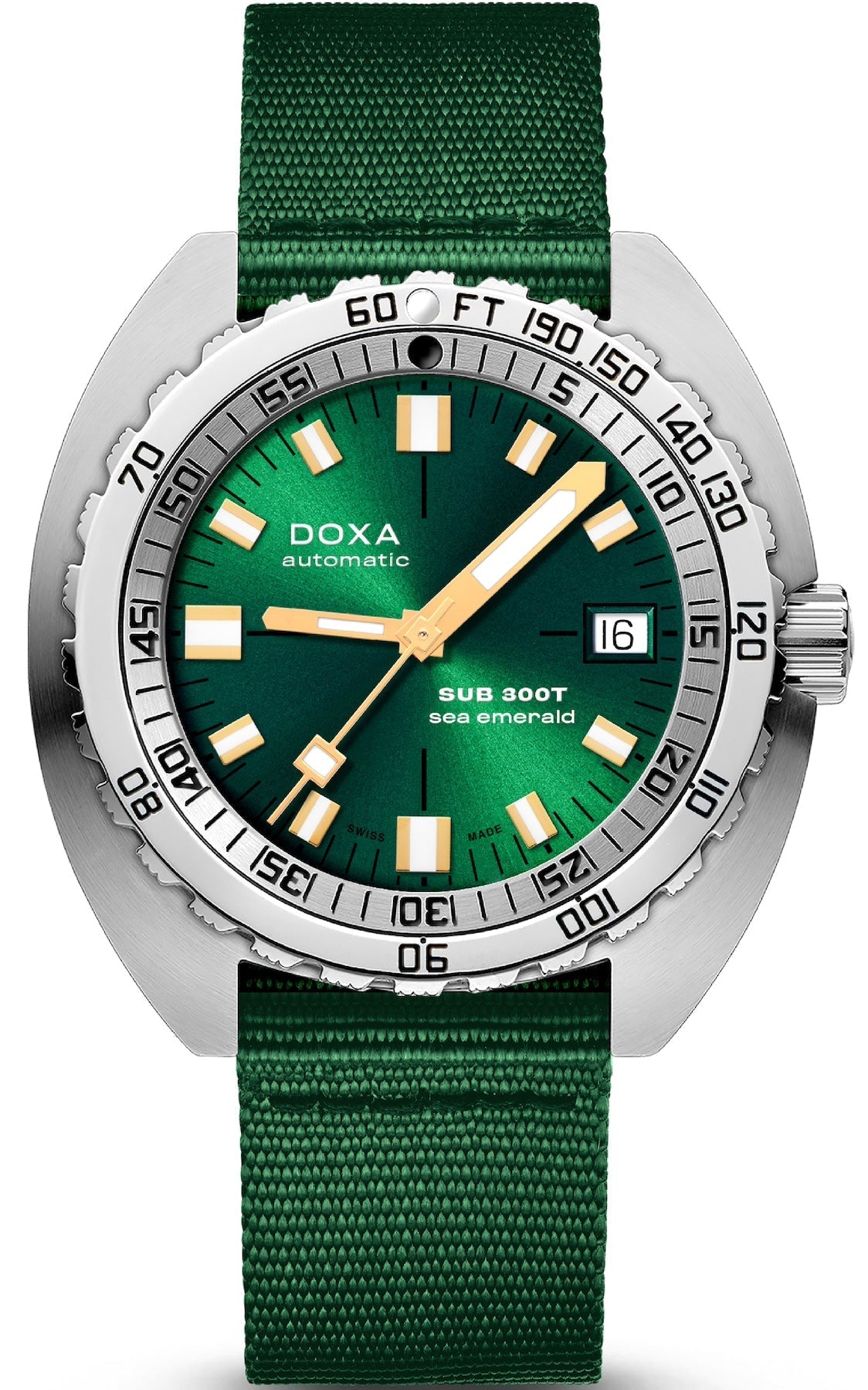 Doxa SUB 300T Sea Emerald Nato Watch 840.10.131.26-N Image 1