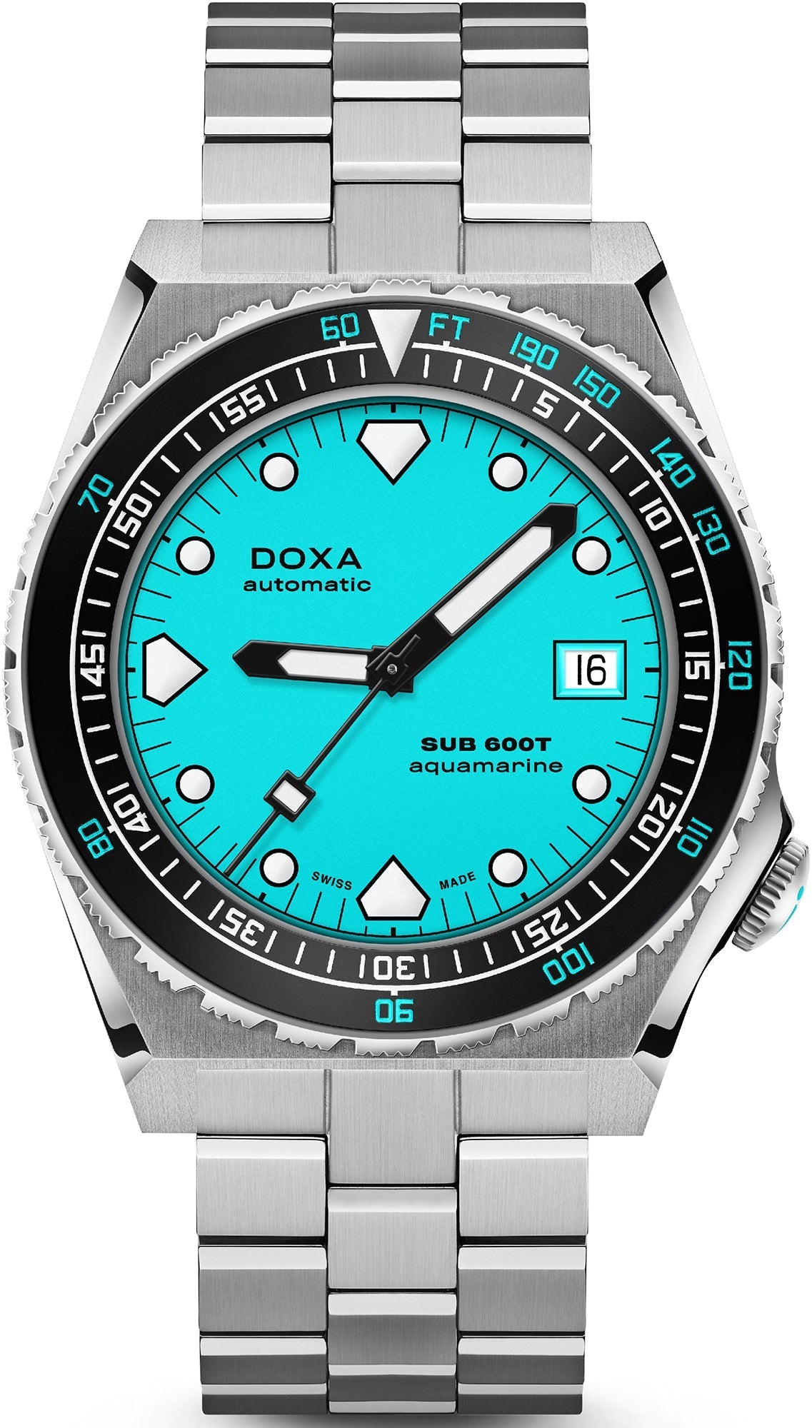 Doxa SUB 600T Aquamarine Bracelet Watch 861.10.241.10 Image 1