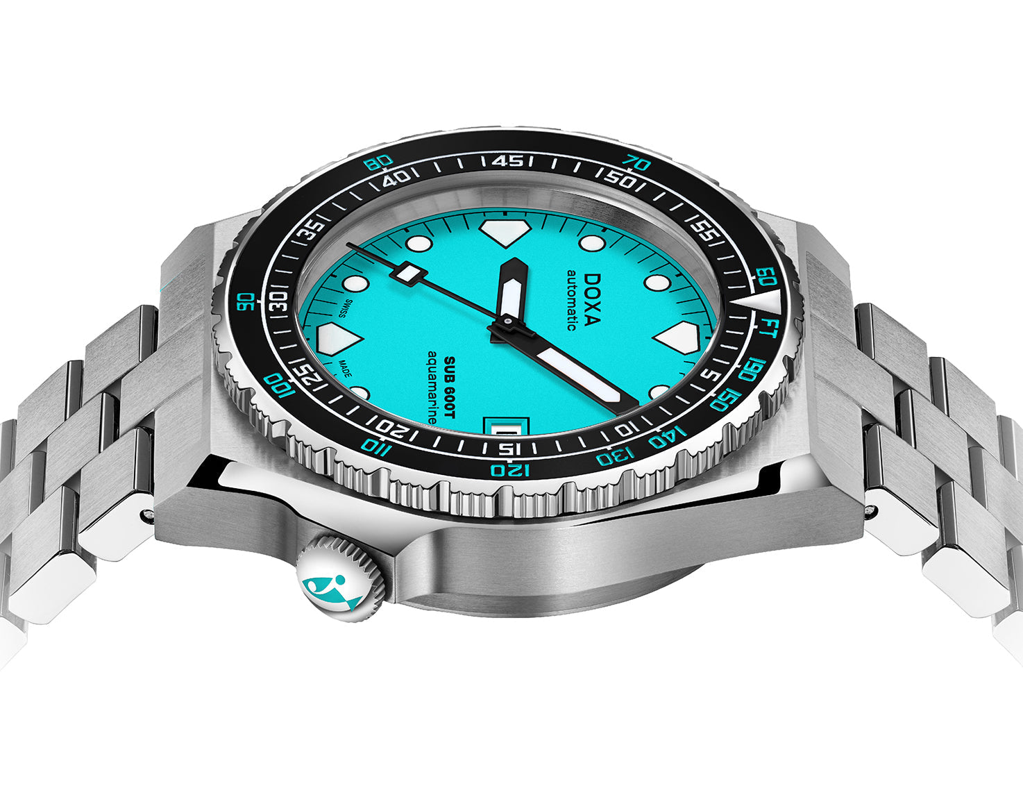 Doxa SUB 600T Aquamarine Bracelet Watch 861.10.241.10 Image 3