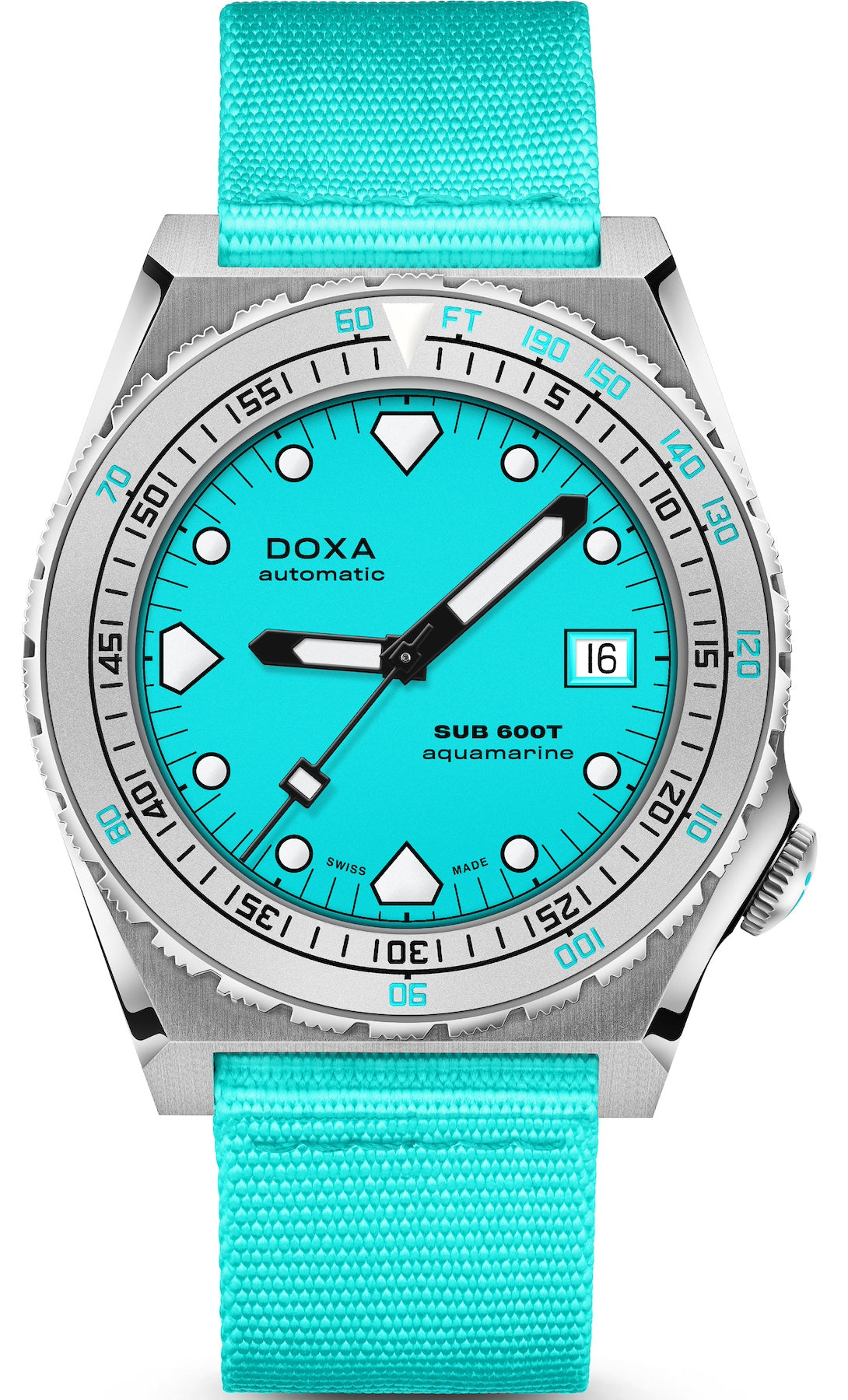Doxa SUB 600T Aquamarine Nato Watch 862.10.241.25.N Image 1