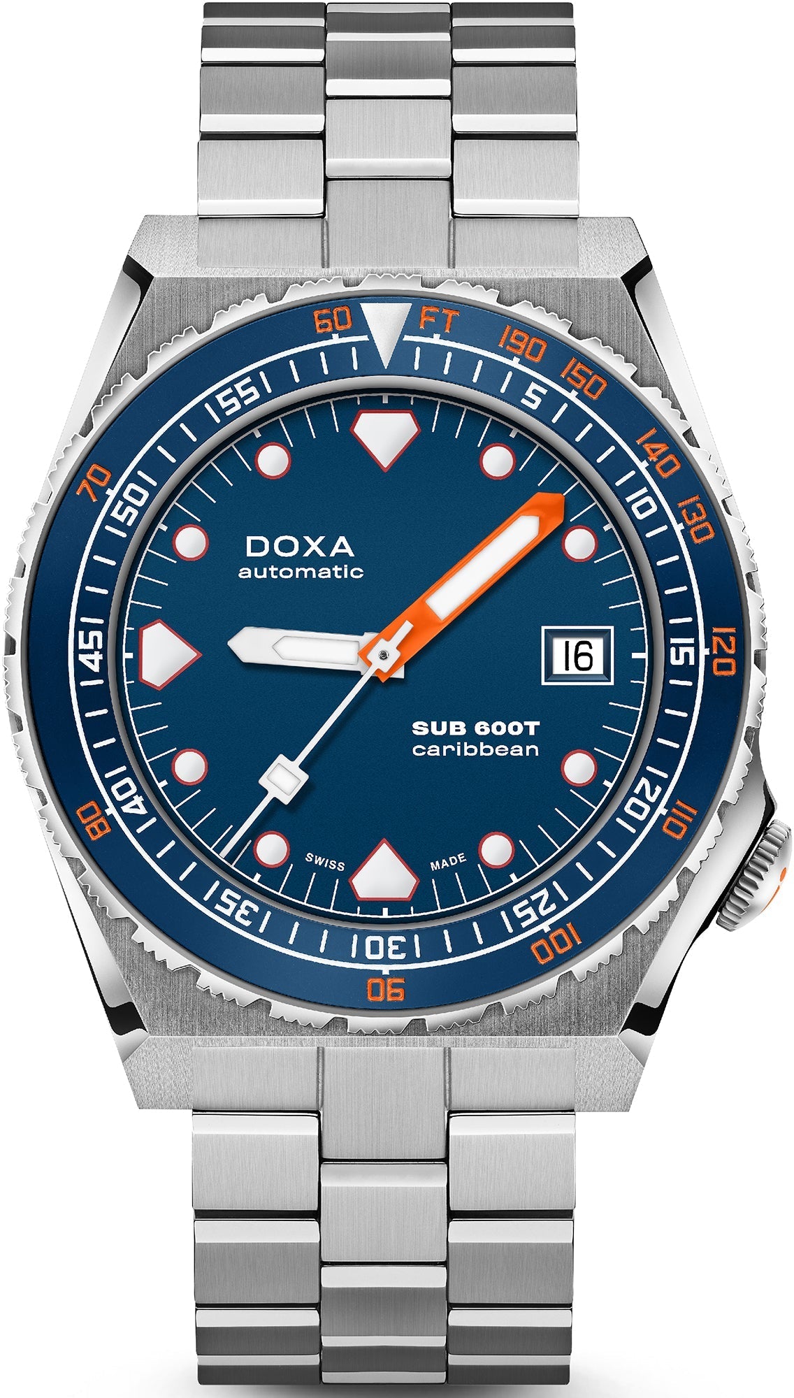 Doxa SUB 600T Caribbean Bracelet Watch 861.10.201.10 Image 1