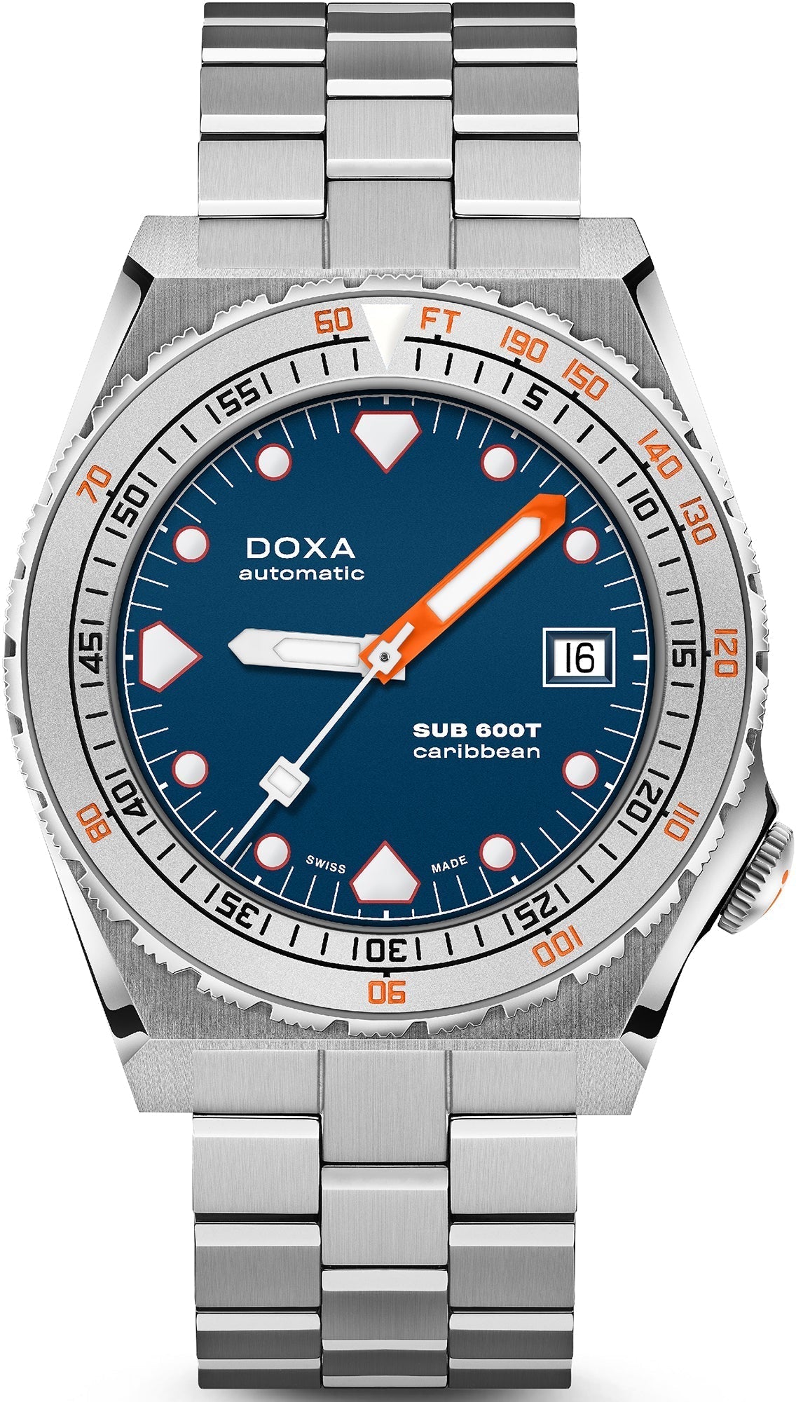 Doxa SUB 600T Caribbean Bracelet Watch 862.10.201.10 Image 1