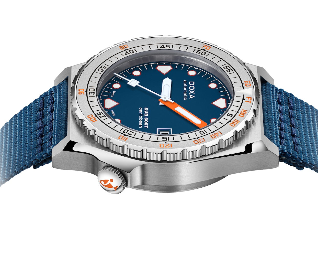 Doxa SUB 600T Caribbean Nato Watch 862.10.201.32.N Image 3