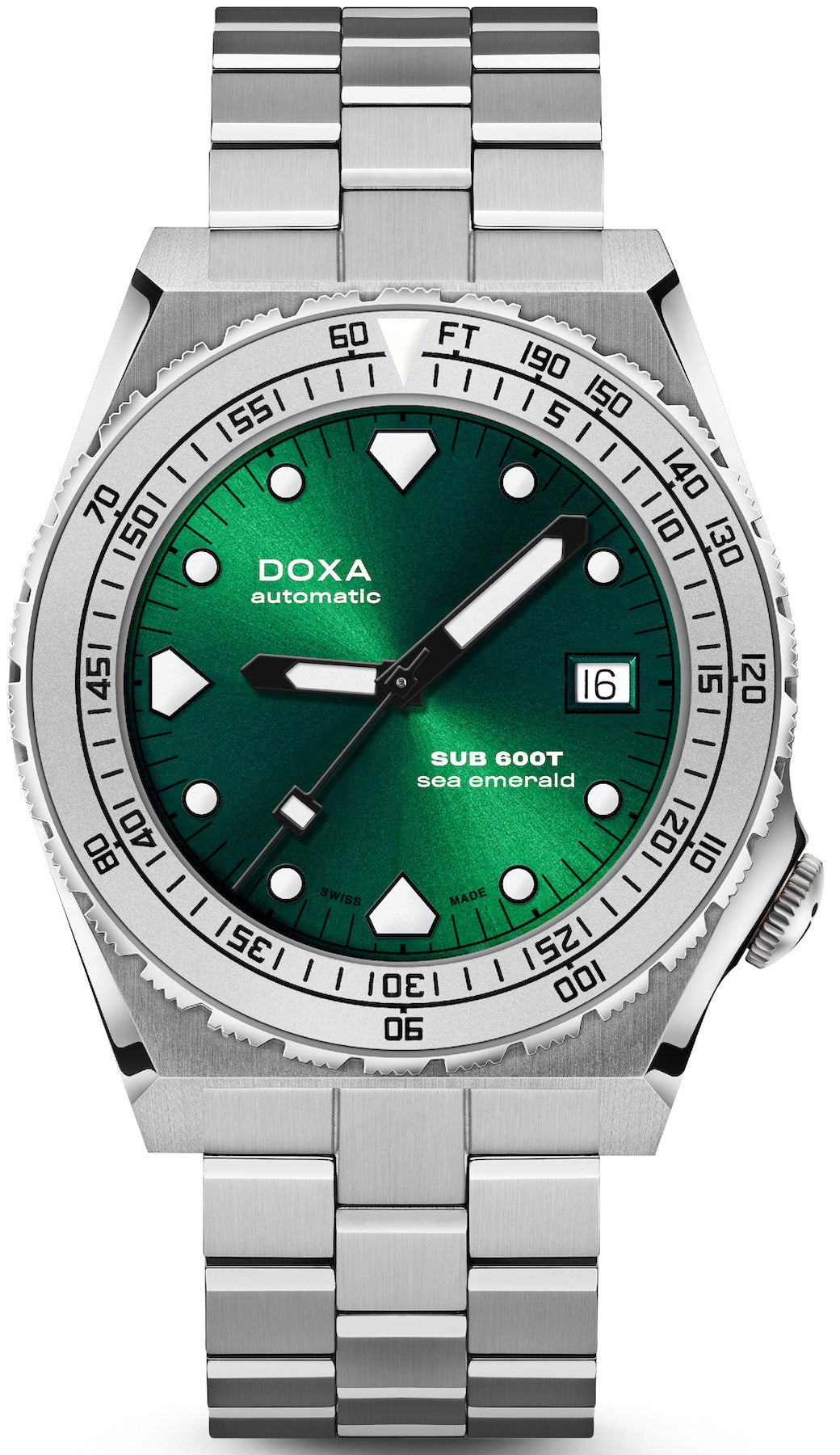 Doxa SUB 600T Sea Emerald Bracelet Watch 862.10.131.10 Image 1