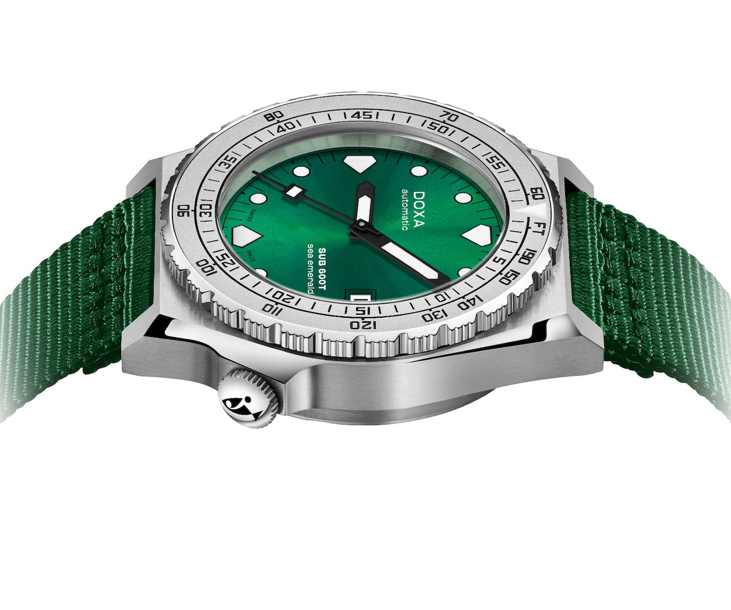 Doxa SUB 600T Sea Emerald Nato Watch 862.10.131.26-N Image 3