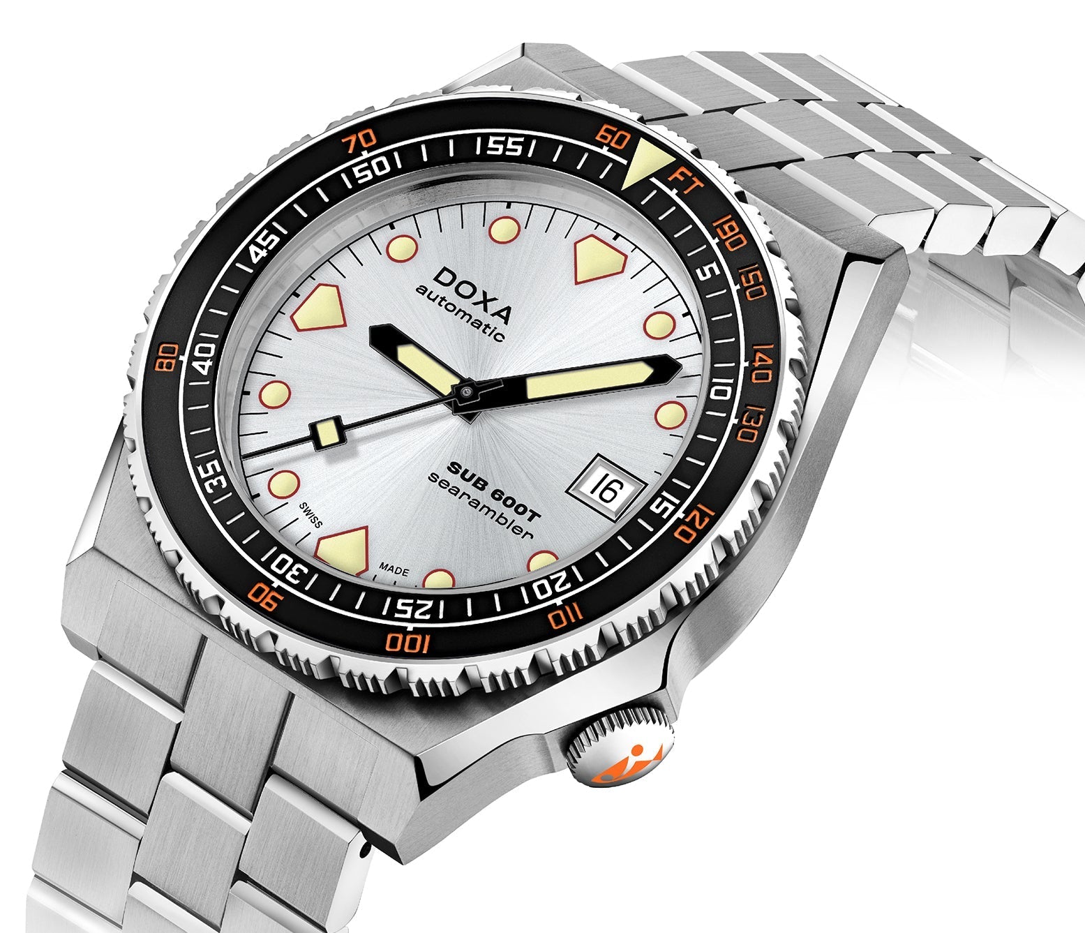 Doxa SUB 600T Searambler Bracelet Watch 861.10.021.10 Image 2