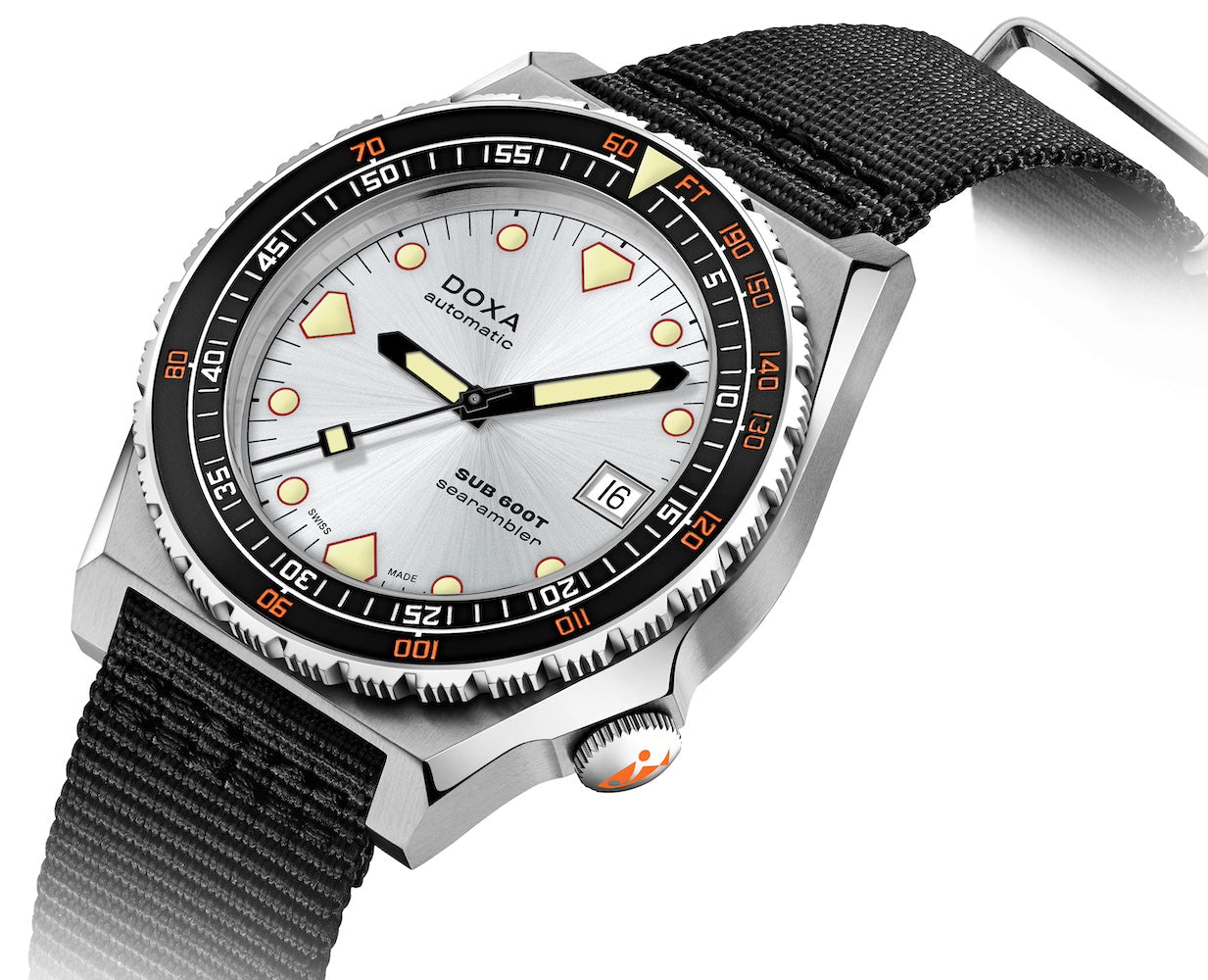 Doxa SUB 600T Searambler Nato Watch 861.10.021.20.N Image 2