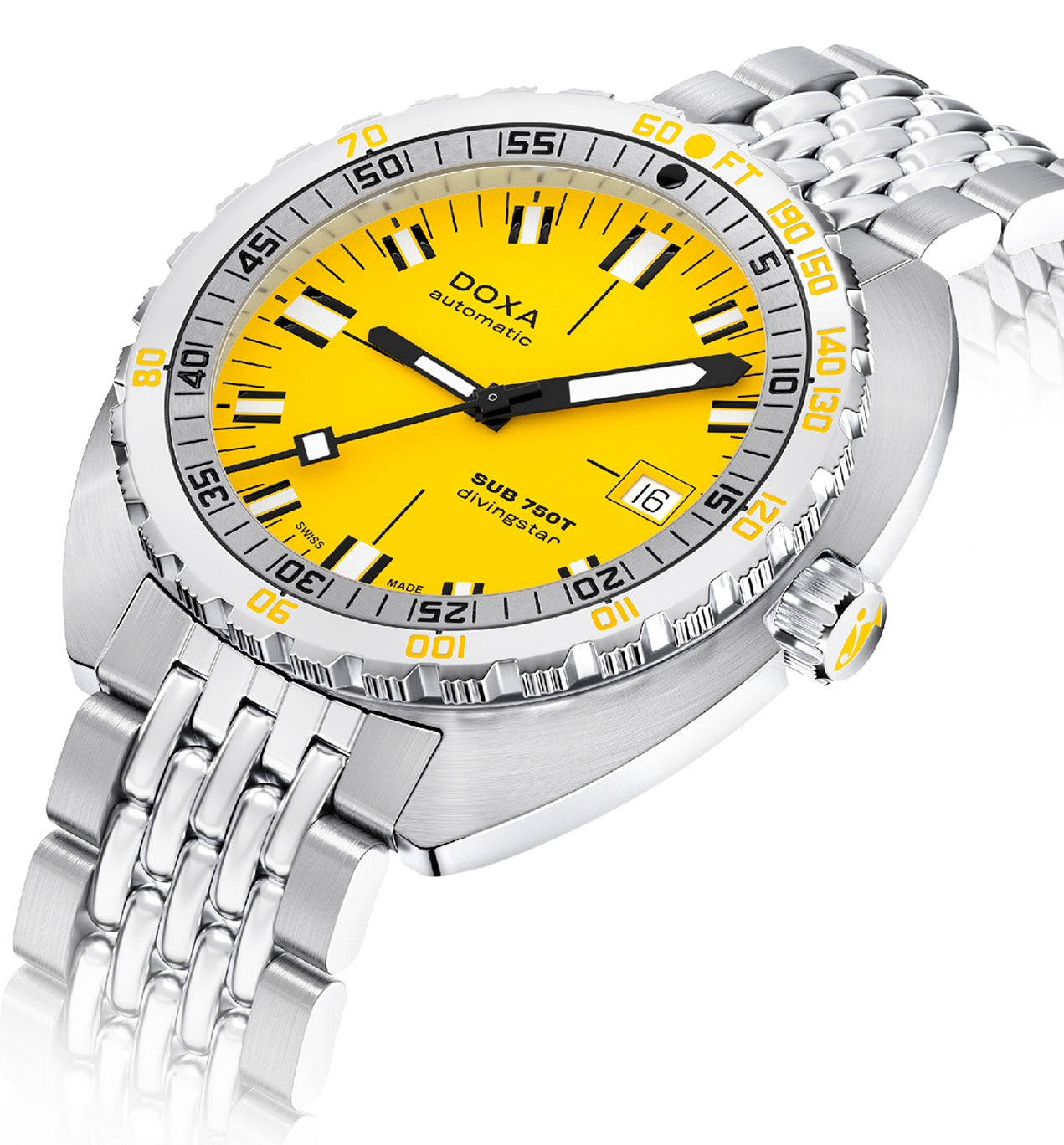 Doxa Sub 750T Divingstar Bracelet Watch 825.10.361.10 Image 2