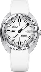 Doxa Sub 750T Whitepearl White Rubber Watch 825.10.011.23 Image 1
