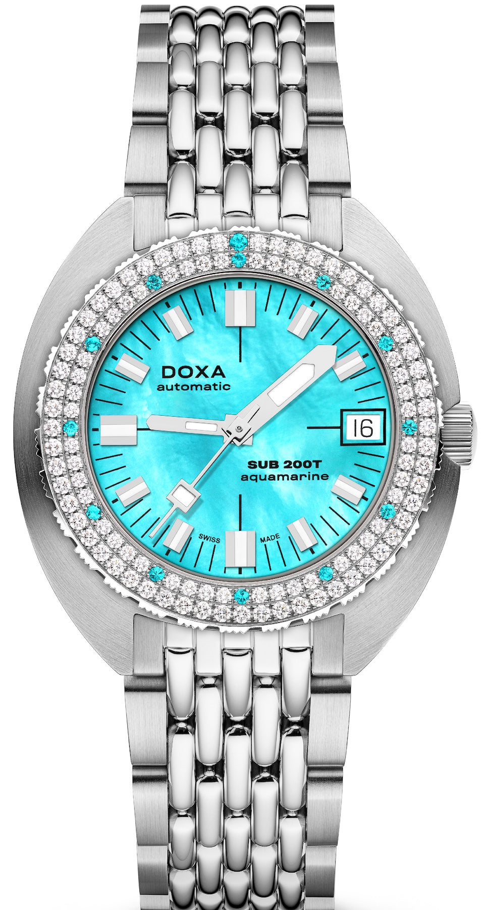 Doxa Watch SUB 200T Diamonds Aquamarine 804.10D.241.10 Image 1