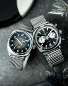 Duckworth Prestex 42 Black Sunburst Mesh Bracelet Watch D550-01-ST Image 6