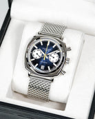 Duckworth Prestex 42 Blue Sunburst Mesh Bracelet Watch D550-03-ST Image 4