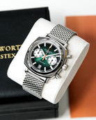 Duckworth Prestex 42 Green Sunburst Mesh Bracelet Watch D550-04-ST Image 6