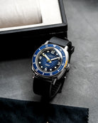 Duckworth Prestex Belmont Dive Blue Black Rubber Watch D328-03-AR Image 3