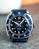 Duckworth Prestex Belmont Dive Blue Blue Rubber Watch D328-03-DR Image 3