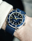 Duckworth Prestex Belmont Dive Blue Blue Rubber Watch D328-03-DR Image 5