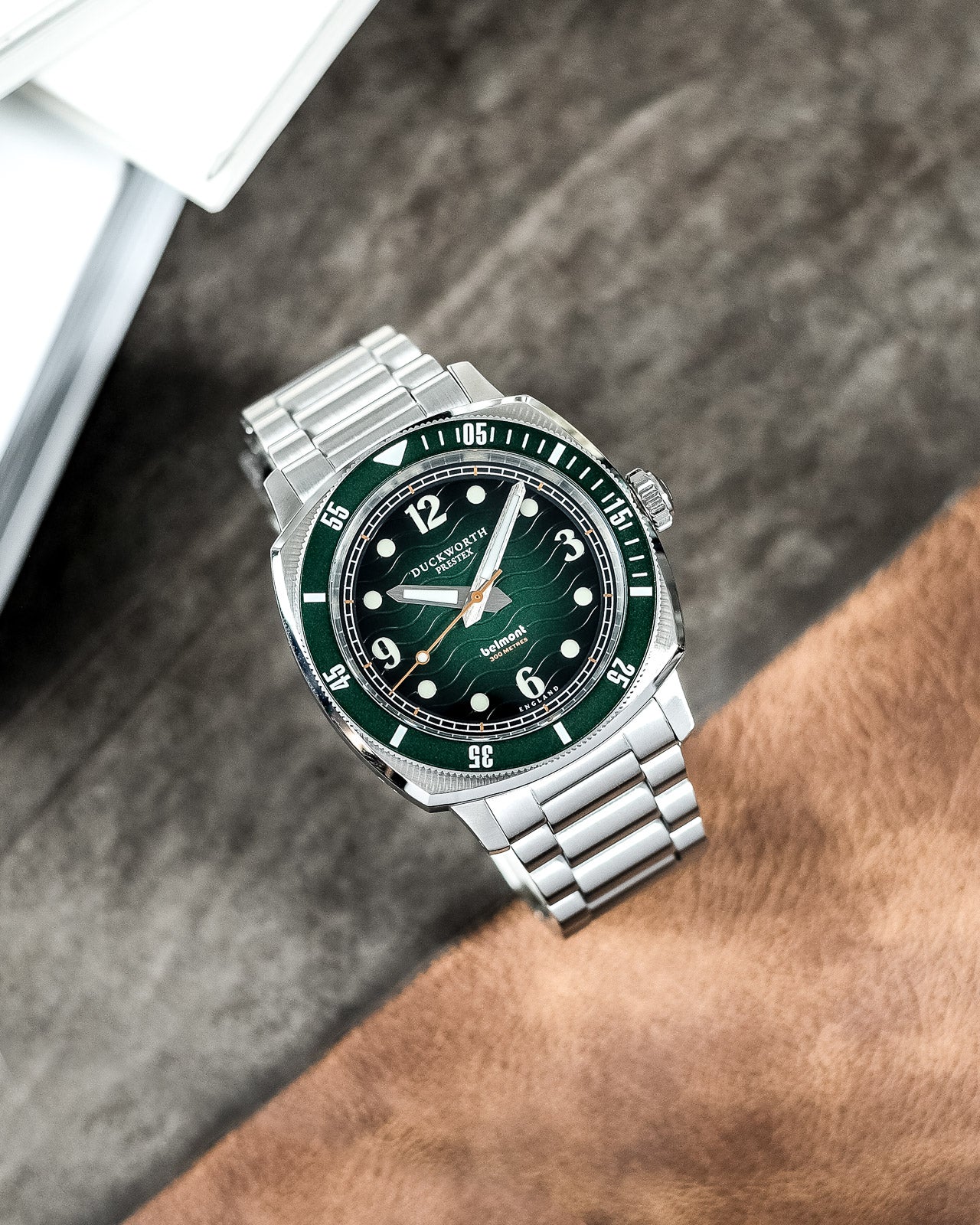 Duckworth Prestex Belmont Dive Green Bracelet Watch D328-04-ST Image 3
