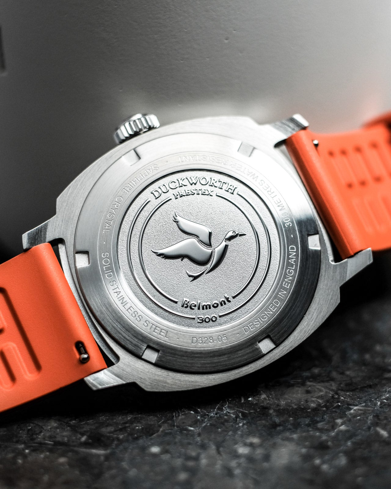 Duckworth Prestex Belmont Dive Orange Bracelet Watch D328-05-ST Image 7