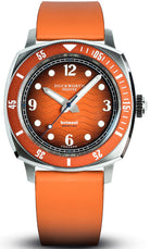 Duckworth Prestex Belmont Dive Orange Orange Rubber Watch D328-05-OR Image 1