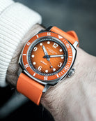 Duckworth Prestex Belmont Dive Orange Orange Rubber Watch D328-05-OR Image 6