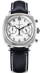Duckworth Prestex Bolton Chronograph White Black Leather Watch D531-02-A Image 1