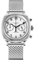 Duckworth Prestex Bolton Chronograph White Mesh Bracelet Watch D531-02-ST Image 1