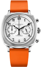 Duckworth Prestex Bolton Chronograph White Orange Rubber Watch D531-02-OR Image 1