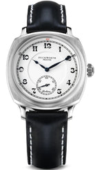 Duckworth Prestex Bolton Small Seconds White Black Leather Watch D667-02-A Image 1