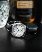 Duckworth Prestex Bolton Small Seconds White Black Leather Watch D667-02-A Image 3