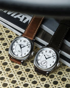 Duckworth Prestex Bolton Small Seconds White Black Leather Watch D667-02-A Image 6
