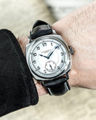 Duckworth Prestex Bolton Small Seconds White Black Leather Watch D667-02-A Image 7