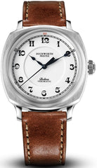 Duckworth Prestex Bolton Verimatic White Brown Leather Watch D703-02-B Image 1