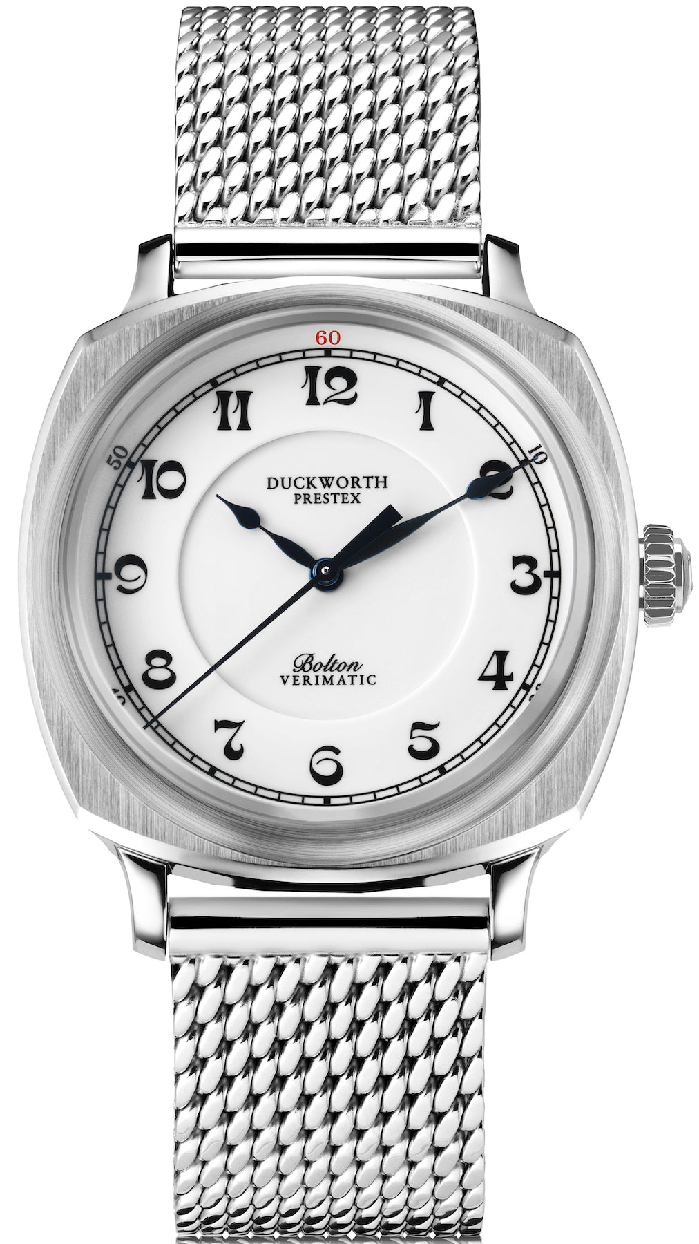 Duckworth Prestex Bolton Verimatic White Mesh Bracelet Watch D703-02-ST Image 1