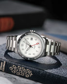 Duckworth Prestex Broadgate GMT White Bracelet Watch D760-02-ST Image 2