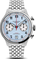 Duckworth Prestex Lostock Blue 40mm Quartz Chronograph Bracelet Watch D547-03 ST Image 1